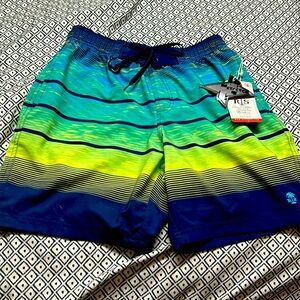 Men’s small island inspired swim trunks